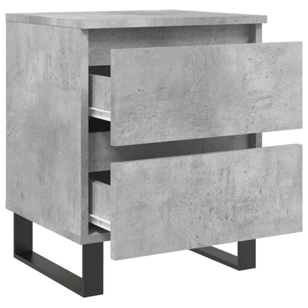 Berkfield Bedside Cabinet Concrete Grey 40x35x50 cm Engineered Wood