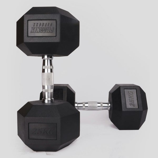 Phoenix Fitness HEXAGONAL DUMBBELLS 25KG