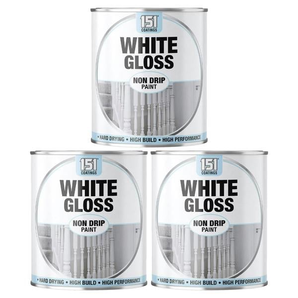 151 3X White Gloss Non-Drip Paint 300ml