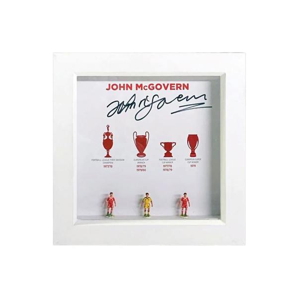 John McGovern signed hand painted Nottingham Forest Subbuteo display