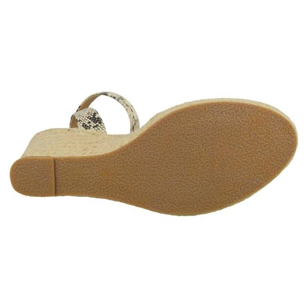 Spot On Ladies Spot On Rope Wedge Strappy Sandals F2275