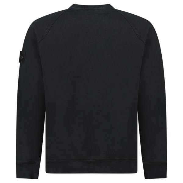 Stone Island Heavy Organic Cotton Ghost Sweatshirt Black - chancefashionco