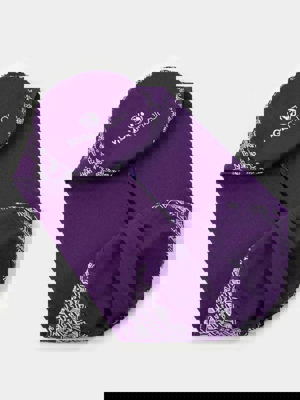 Yoga Studio Replacement Round Aztec Elephant Bolster Outer Cushion Cover Purple Grape