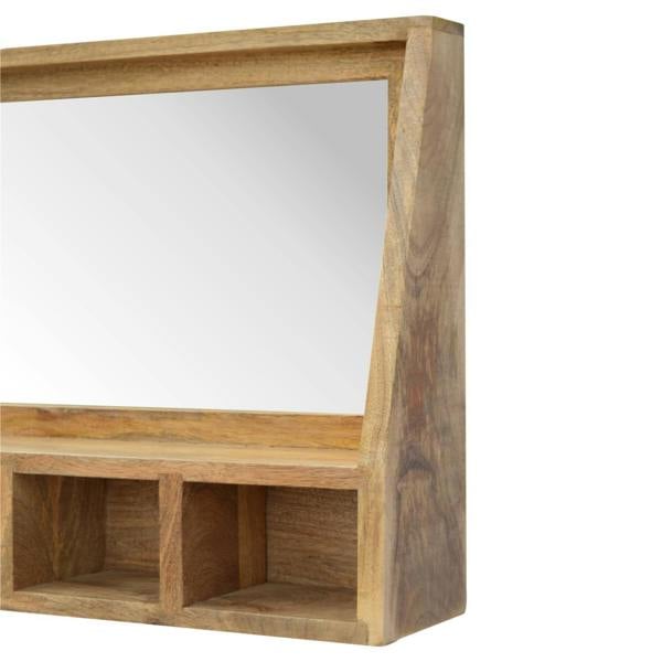 Artisan Furniture Solid Wood 5 Slot Floating Unit with Mirror