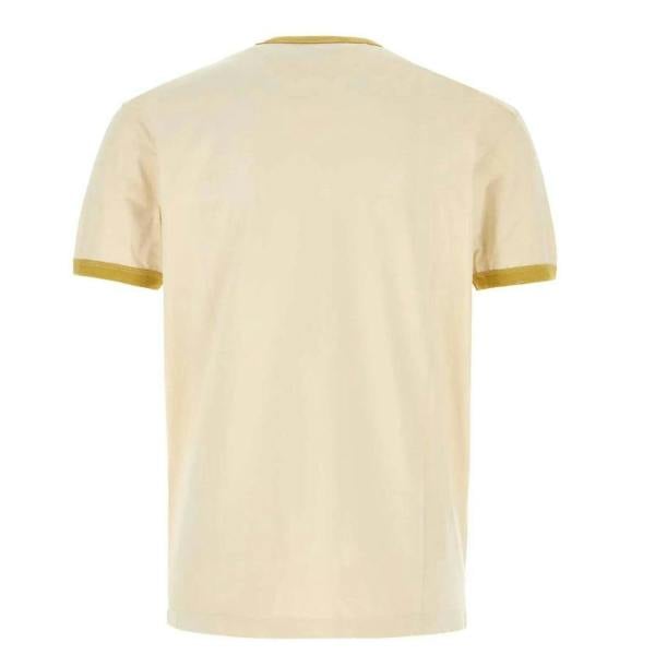 DSquared2 Mens Cana-dude Logo T-Shirt - Milk White/Red - 