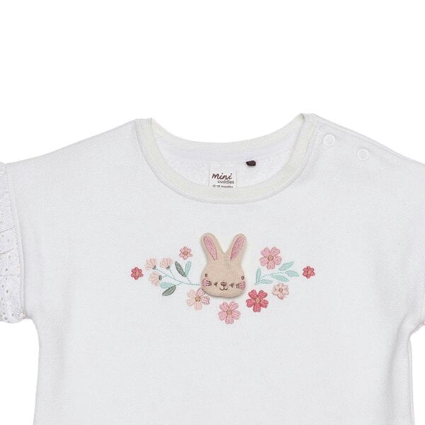 Mini Cuddles Bunny Blossom Sweatshirt (White)