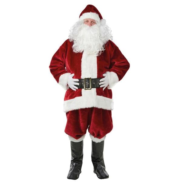 Bristol Novelty Mens Santa Claus Costume - Red/White - 