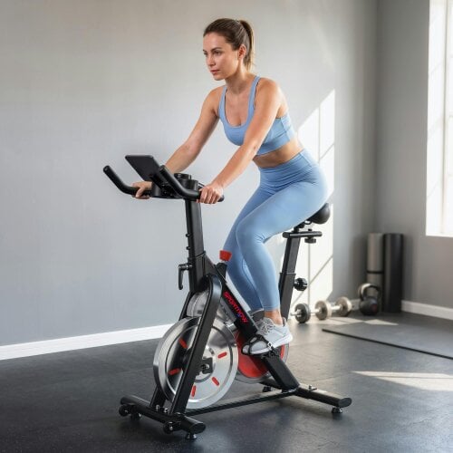 SPORTNOW Exercise Bike for Home Gym with Smart APP, Magnetic Resistance