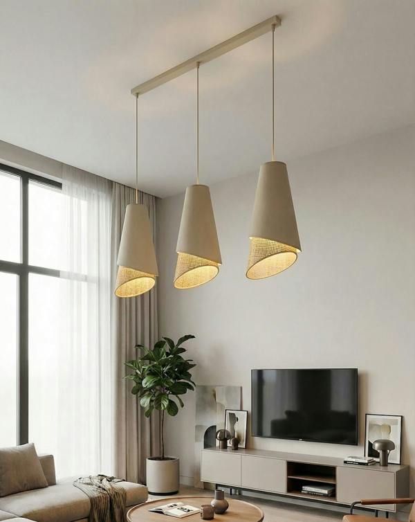 Emibig MODA Pendant Lamp 3 x E27 Beige / Rattan