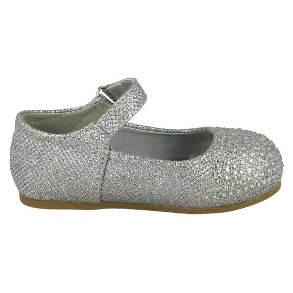 Savannah Girls Savannah Flat Diamante Shoes