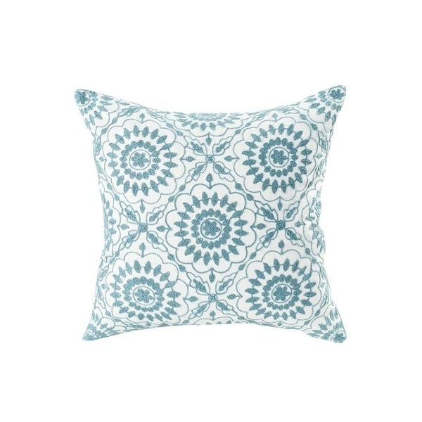 Anyhouz Anypillow Pillowcase Medallion Pattern Floral Embroidered Decorative Cushion Cover