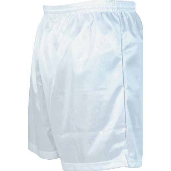 XS - WHITE Junior Sports Micro Stripe Training Shorts Bottoms - Unisex Football