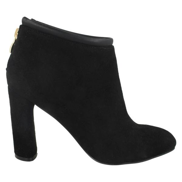 Spot On Ladies Spot On Back Tie Ankle Boots
