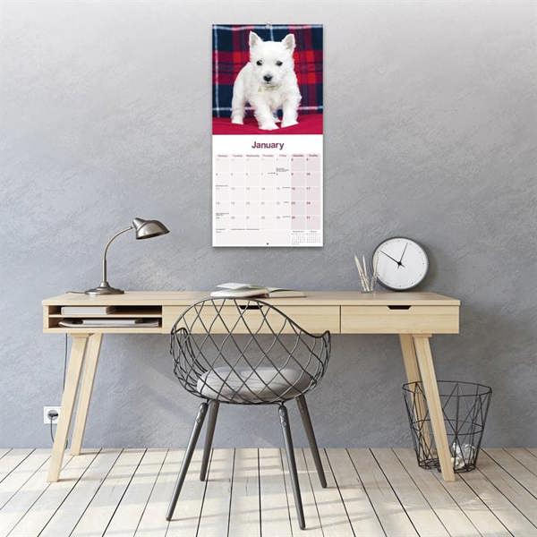 West Highland White Terrier Calendar 2027, Wall Calendars, Month To View, Dogs, Gift