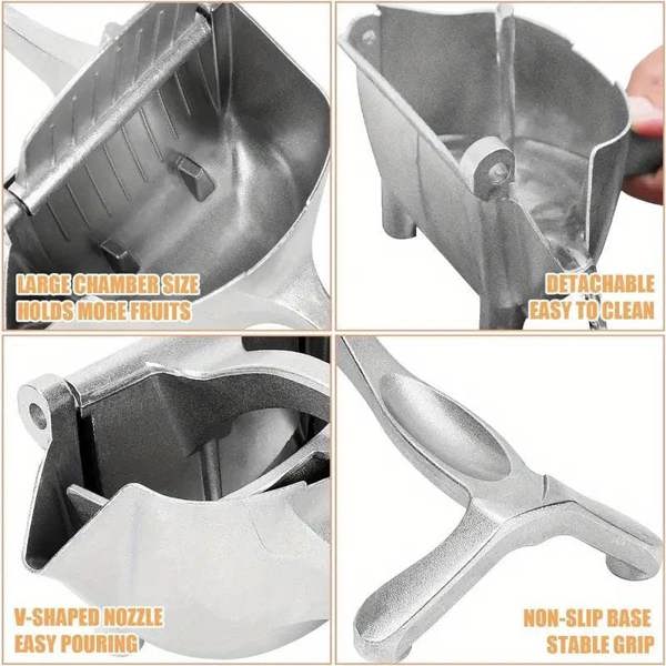 Dyzi Heavy Duty Manual Citrus Juicer Hand Press Orange Lemon Squeezer