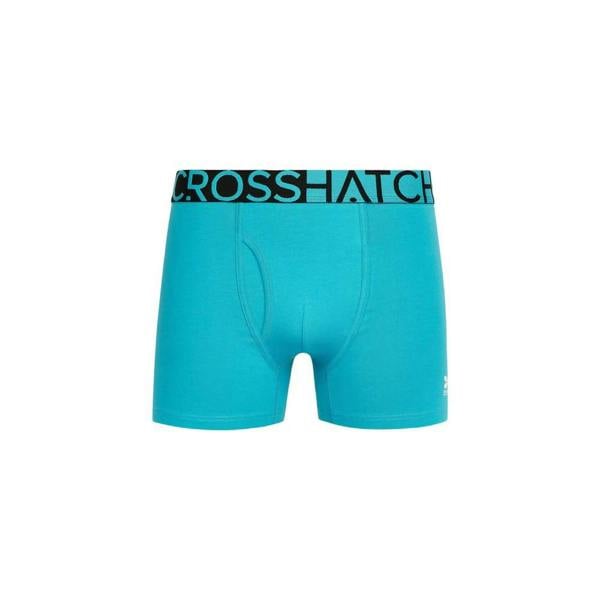 Crosshatch Mens Typan Boxer Shorts (Pack of 3) - Teal - 