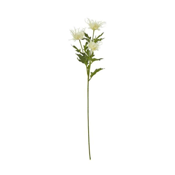 Hill Interiors Sea Holly Spray Artificial Flower - Cream - 