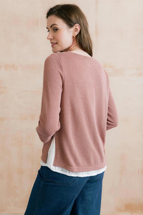 Lily & Me Olive Shirt Jumper Soft Pink