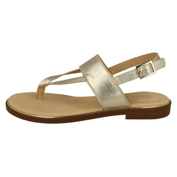 Clarks Ladies Clarks Stylish Toe Post Sandals Ellis Opal