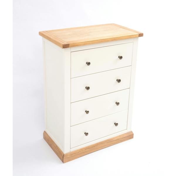 Cabinet Bits Trevi 4 Drawer Chest of Drawers Brass Knob