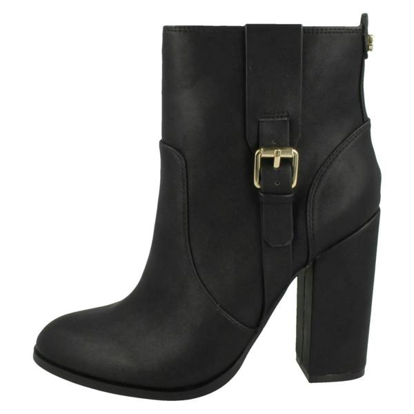 Anne Michelle Ladies Anne Michelle Block Heel Ankle Boots