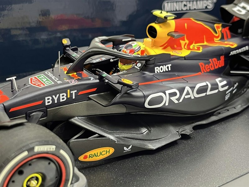 Minichamps Sergio Perez #11 Red Bull Racing RB19 Winner Saudi Arabian GP 2023 1:18 110230111