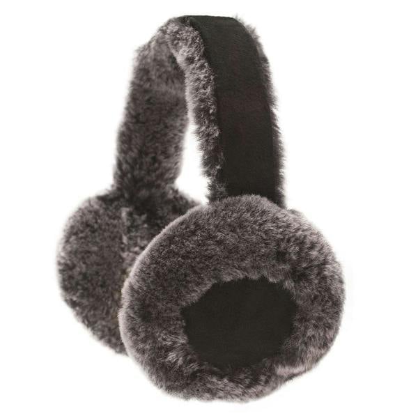 Eastern Counties Leather Womens Luxury Sheepskin Earmuffs - Black/Tipped