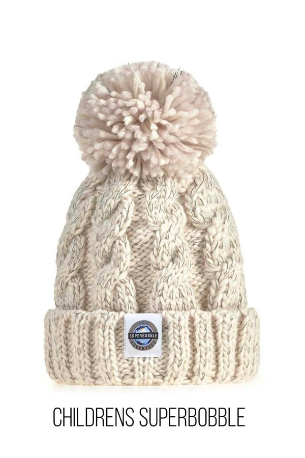 SuperBobble Cable Bobble Hat Bundle - Oatmeal