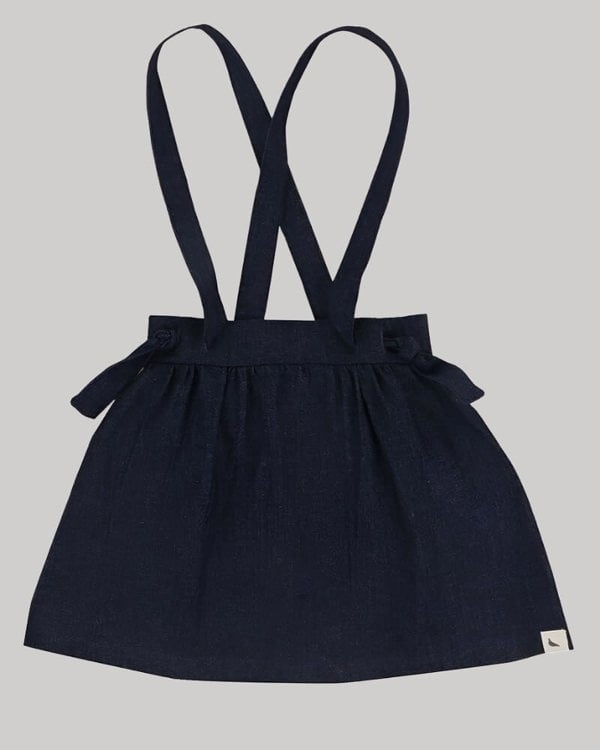 organic cotton Navy Denim Bracer Skirt - image 1