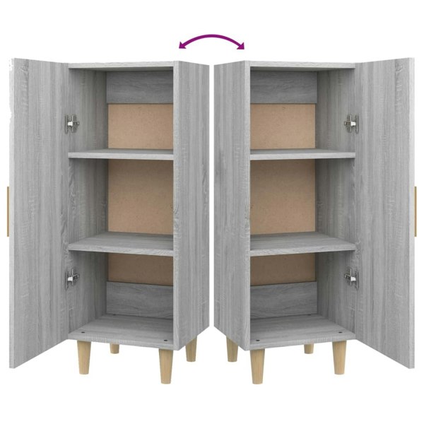 Berkfield Sideboard Grey Sonoma 34.5x34x90 cm Engineered Wood