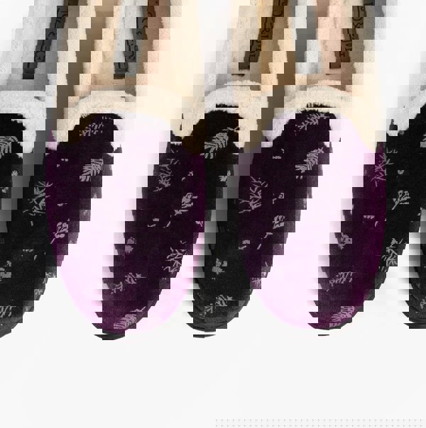 Jo & Joe ANNIE Womens Full Slippers Purple