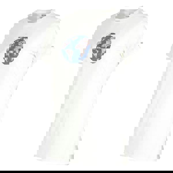 Regatta Womens/Ladies Fingal VIII Globe T-Shirt - White Linear Globe - 