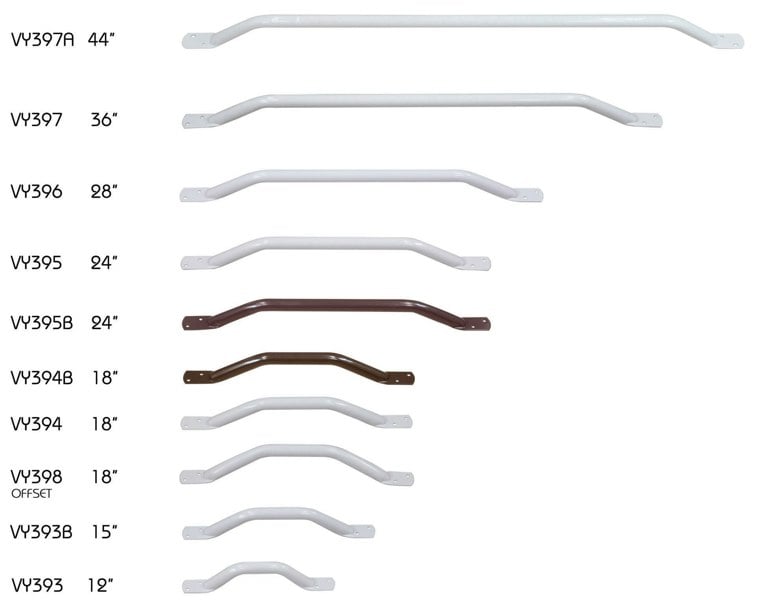 Aidapt Solo Easigrip Steel Grab Bar 24 inch White