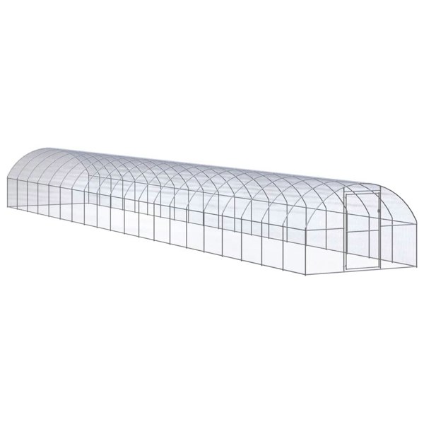 Berkfield Outdoor Chicken Coop 3x20x2 m Galvanised Steel