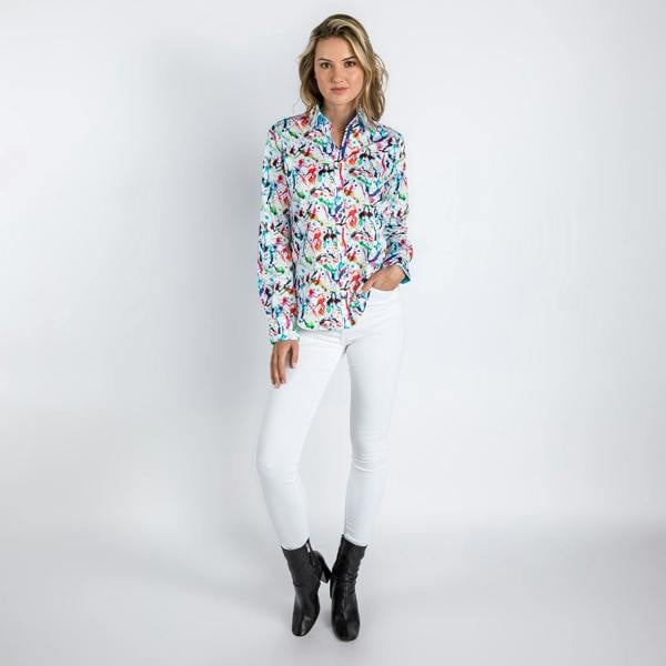 PAINT SPLASH WOMENS  PRINT SHIRT – Premium Men's Patterned Shirt by Claudio Lugli | Bold Design, Tailored Fit, Best Printed Shirts