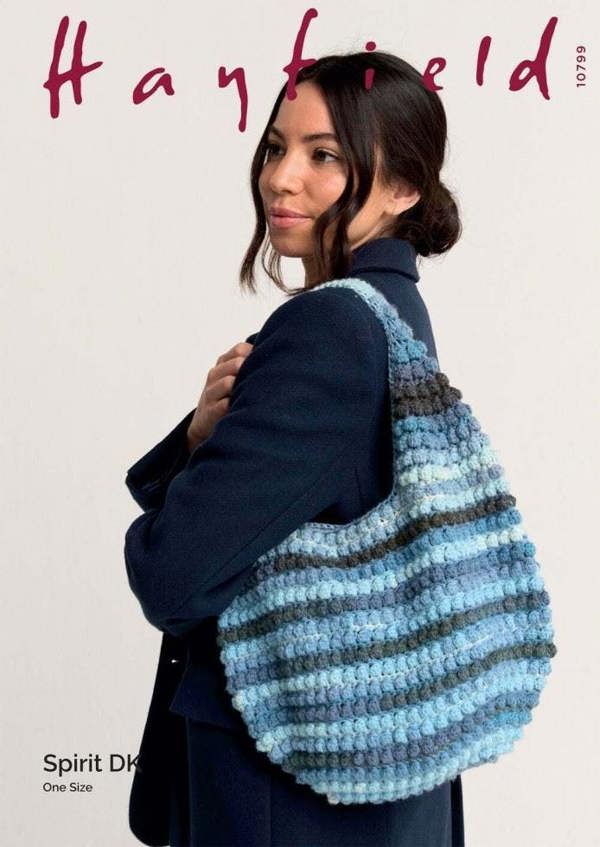 Hayfield Spirit DK Crochet Pattern 10799, Bags for Women, One Size - Intermediate