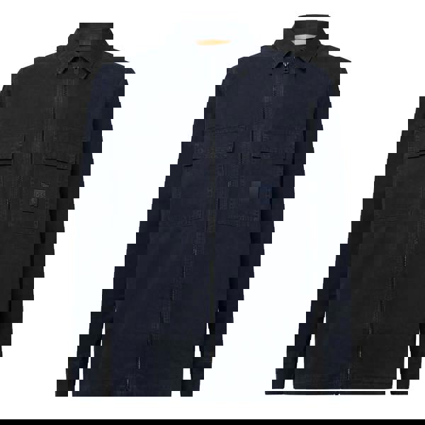 Boss Mens Lovel Full Zip Overshirt - Dark Blue - 