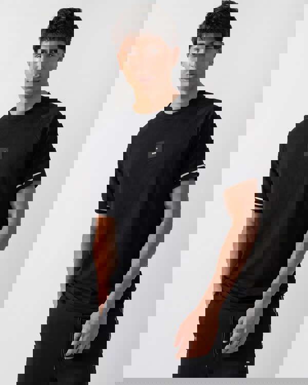 BOSS Green Tee Rib AC Mens T-Shirts - Black 001