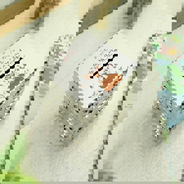 Personalised Memento Company Personalised Woodland Fox ABC Money Box