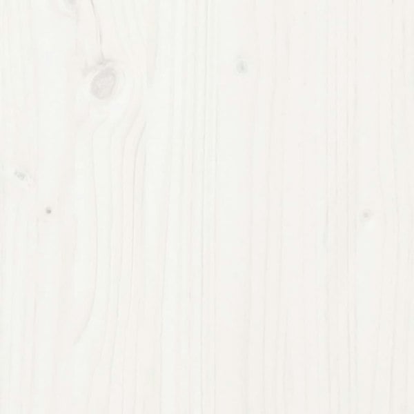 Berkfield Bed Frame White Solid Wood 200x200 cm
