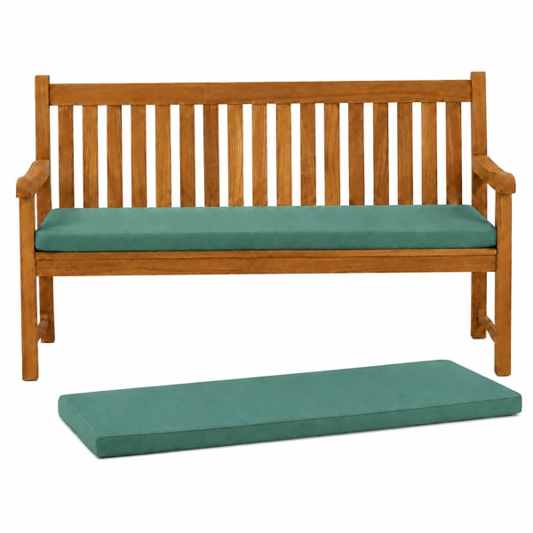 Cushion for 3 Seater Bench in Choice of Colours, 180g/m² Fade-Resistant Polyester Cover with Zipped Removal