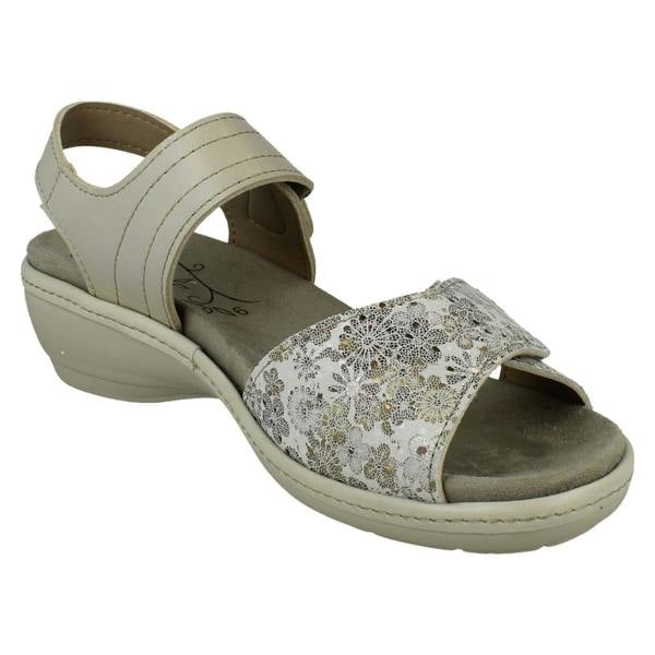 DB Shoes Ladies DB Shoes Double Strap Variable Fit Sandals Rosefinch