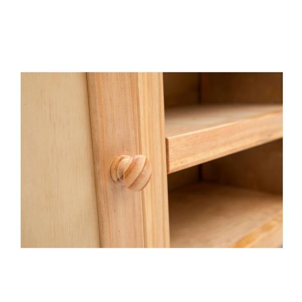 Cabinet Bits Lugo Waxed 2 Door TV Cabinet Wood Knob