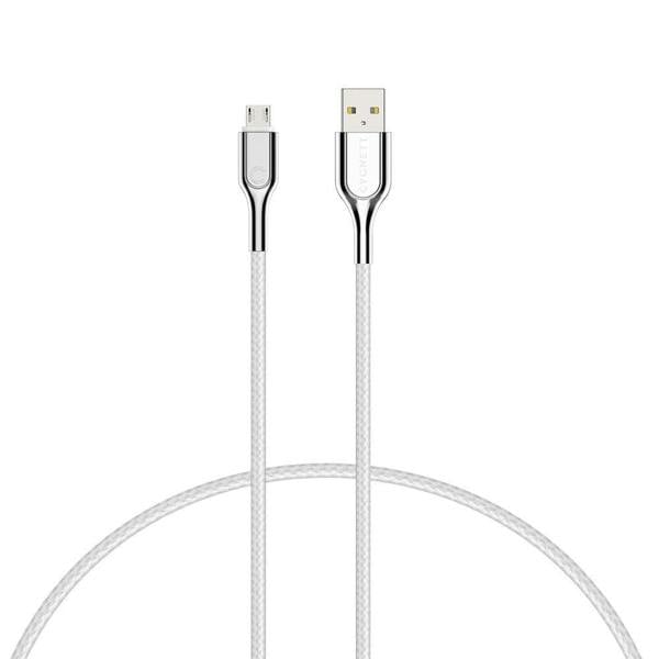 Cygnett 2M Armoured USB A to Micro USB Cable White - CY2689PCCAM