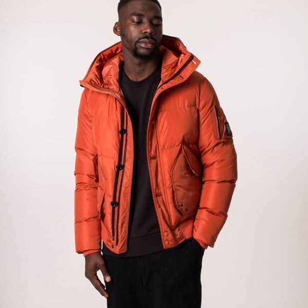 Belstaff Radar Relaxed Fit Men's Down Filled Jacket Coat - Amber Orange