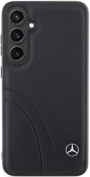 Mercedes Benz Genuine Leather Star Logo Case for Samsung Galaxy S24 6.2" Black- MEHCS24S23RBCSK
