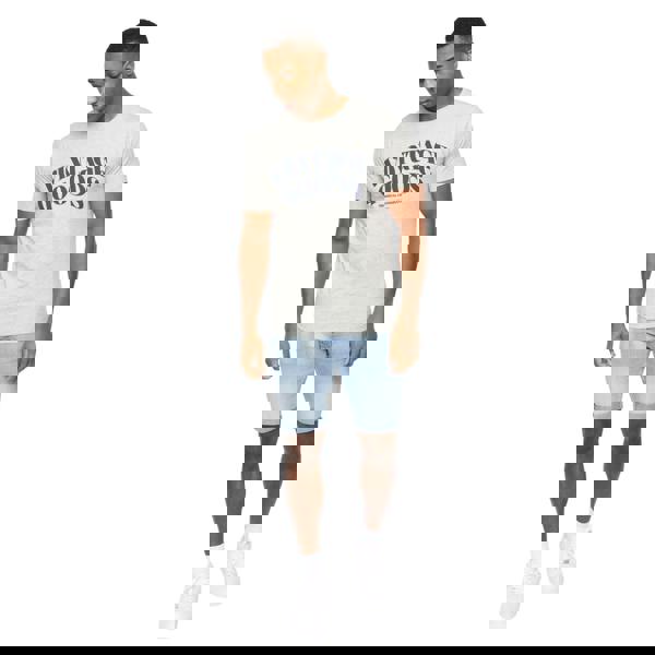 Crosshatch Mens Wilsby T-Shirt - Grey Marl - 