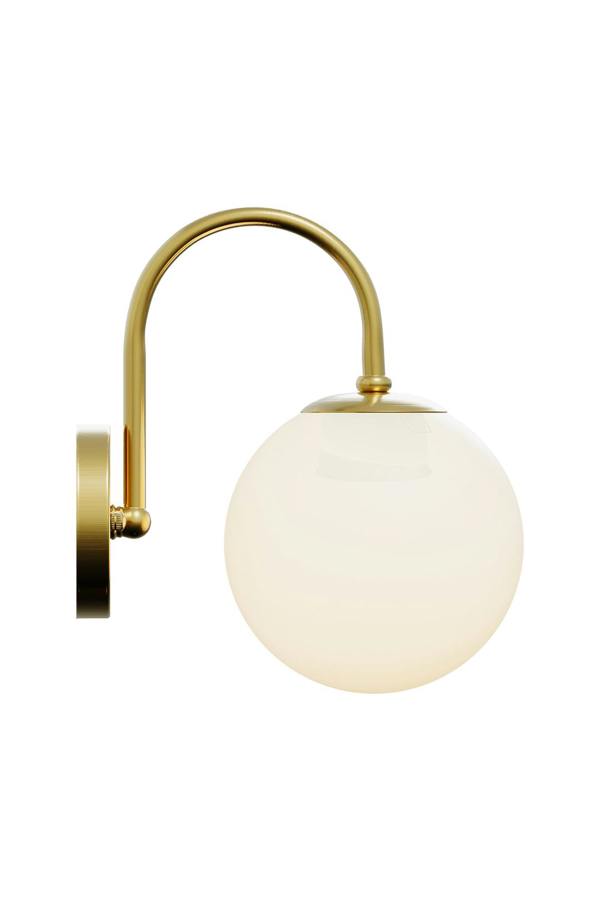 Living and Home Modern Golden Wall Lamp with Glass Shade