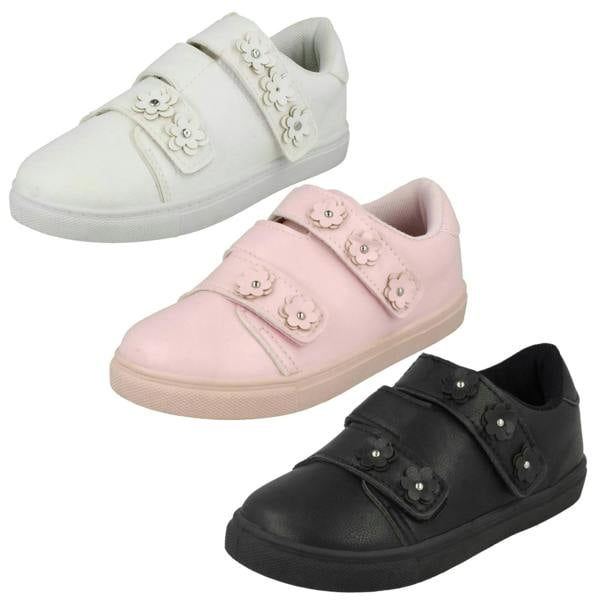 Spot On Girls Spot On Flower Strap Pumps