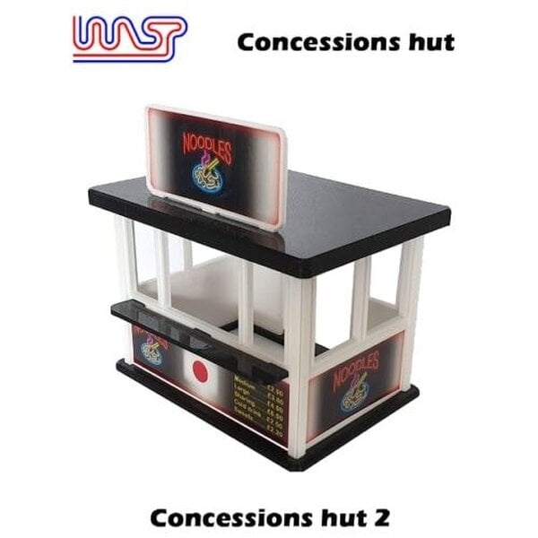 MCSlots Slot Car Scenery Track Side Concessions Hut No2 New 1:32 Scale WASP